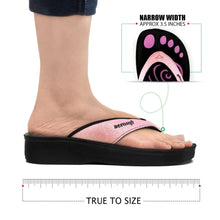 Load image into Gallery viewer, Aerosoft - Glitter A0825 Women Pink thong style sandals4