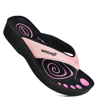 Load image into Gallery viewer, Aerosoft - Glitter A0825 Women Pink thong style sandals
