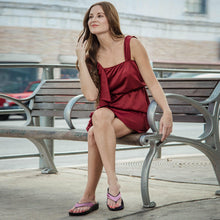 Load image into Gallery viewer, Aerosoft - Glitter A0825 Women Purple thong style sandals1