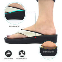 Load image into Gallery viewer, Aerosoft - Glitter A0825 Women White thong style sandals2