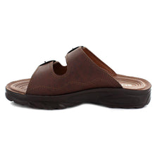 Load image into Gallery viewer, Aerosoft - Grabone A5402 Dual Strap Comfortable Slide Sandals For Men With Metal Buckle -Footwear - Aerosoftfootwearusallc