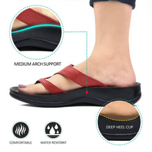 Load image into Gallery viewer, Aerosoft - Kumo Red S5902 Women strappy slides2