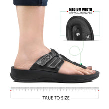 Load image into Gallery viewer, Aerosoft - Morphis Women Black S5908 t strap thong sandals5
