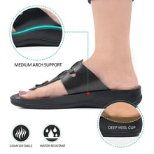 Load image into Gallery viewer, Aerosoft - Morphis Women Black S5908 t strap thong sandals2
