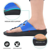 Load image into Gallery viewer, Aerosoft - Morphis Women RoyalBlue S5908 t strap thong sandals2
