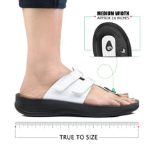 Load image into Gallery viewer, Aerosoft - Morphis Women White S5908 t strap thong sandals5
