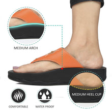 Load image into Gallery viewer, Aerosoft - Pyrim Orange LS5712 ladies platform sandals2
