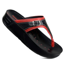 Load image into Gallery viewer, Aerosoft - Joana S5702 Red Women thong sandals platform