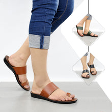 Load image into Gallery viewer, Aerosoft - Veawil LS4829 Brown Women orthotic slide sandals2