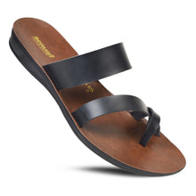 Load image into Gallery viewer, Aerosoft - Violet LS4865 Split Toe Strap Cute Casual Summer Slide Sandals for Women
