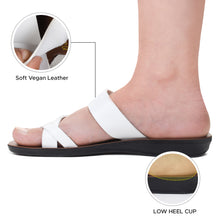 Load image into Gallery viewer, Aerosoft - Violet LS4865 Split Toe Strap Cute Casual Summer Slide Sandals for Women
