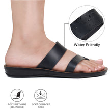 Load image into Gallery viewer, Aerosoft - Violet LS4865 Split Toe Strap Cute Casual Summer Slide Sandals for Women
