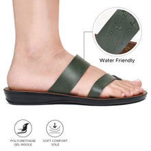 Load image into Gallery viewer, Aerosoft - Violet LS4865 Split Toe Strap Cute Casual Summer Slide Sandals for Women
