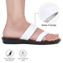 Load image into Gallery viewer, Aerosoft - Violet LS4865 Split Toe Strap Cute Casual Summer Slide Sandals for Women
