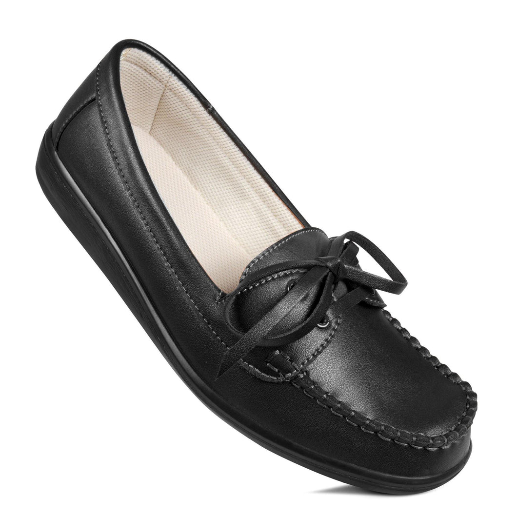 Aerosoft - Moxy CL0815 Black WOmen stylish loafers