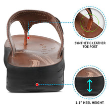 Load image into Gallery viewer, Aerosoft - Joana S5702 Tan Women thong sandals platform3
