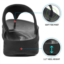 Load image into Gallery viewer, Aerosoft - Women Black Dazzler S5704 platform sandals thong4
