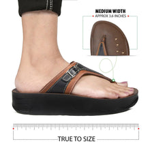 Load image into Gallery viewer, Aerosoft - Joana S5702 Tan Women thong sandals platform4
