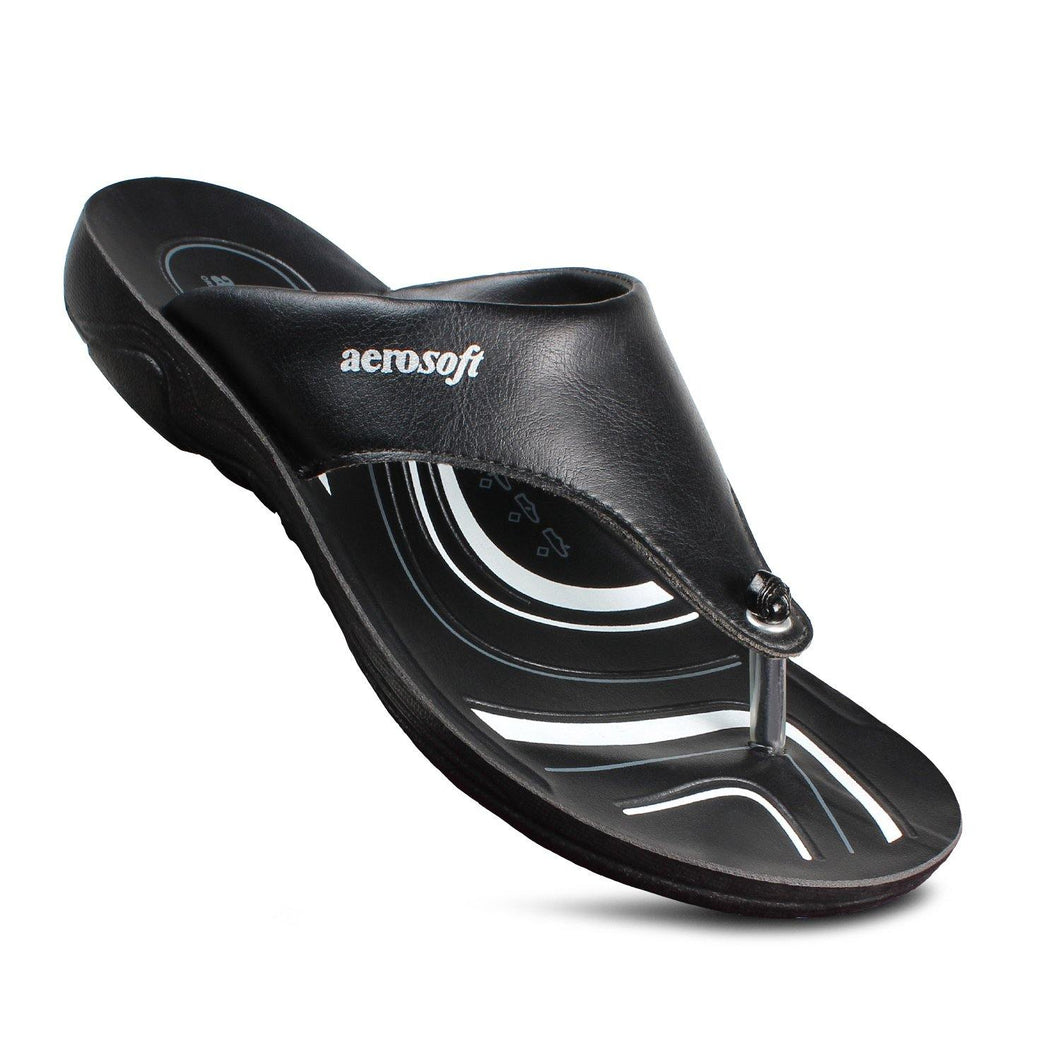 Aerosoft - Suzy S3902 Women Black summer flip flops