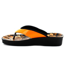 Load image into Gallery viewer, Aerosoft - Hibiscus Orange Women A0864 summer thong sandals2

