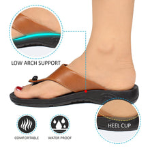 Load image into Gallery viewer, Aerosoft - Suzy S3902 Women Brown summer flip flops2
