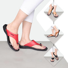 Load image into Gallery viewer, Aerosoft - Suzy S3902 Women Red summer flip flops1
