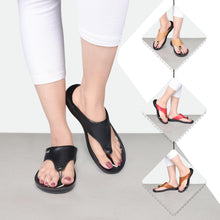 Load image into Gallery viewer, Aerosoft - Suzy S3902 Women Black summer flip flops1

