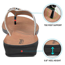 Load image into Gallery viewer, Aerosoft - Willow Black Women LS4831 cute flat thong sandals3
