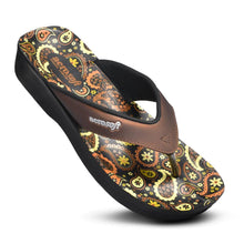 Load image into Gallery viewer, Aerosoft - Dojo A0862 Women Brown orthopedic flip flops
