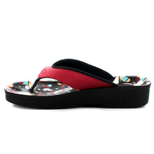 Load image into Gallery viewer, Aerosoft - Butterfly A0877 Women Red cute flip flops2
