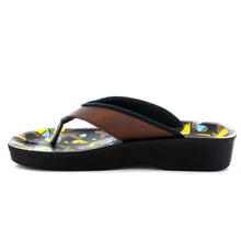 Load image into Gallery viewer, Aerosoft - Butterfly A0877 Women Brown cute flip flops2

