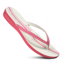 Load image into Gallery viewer, Aerosoft - Sumaiera WOmen Pink S4808 beach flip flops
