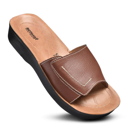 Aerosoft - Prissy LK0922 Brown women's fashion slides