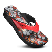 Load image into Gallery viewer, Aerosoft - Hibiscus Red Women A0864 summer thong sandals
