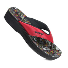 Load image into Gallery viewer, Aerosoft - Anette A0815 Red thong sandals women
