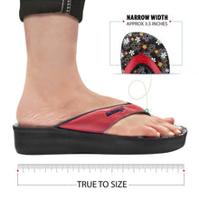Load image into Gallery viewer, Aerosoft - Anette A0815 Red thong sandals women4
