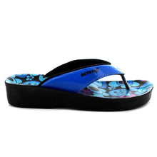 Load image into Gallery viewer, Aerosoft - Hibiscus Blue Women A0864 summer thong sandals3
