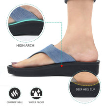 Load image into Gallery viewer, Aerosoft - Denimre A08C4 Summer Trendy Arch Support Comfortable Thong Sandals For Women -Footwear - Aerosoftfootwearusallc
