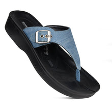 Load image into Gallery viewer, Aerosoft - Denimre A08C4 Summer Trendy Arch Support Comfortable Thong Sandals For Women -Footwear - Aerosoftfootwearusallc
