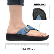 Load image into Gallery viewer, Aerosoft - Denimre A08C4 Summer Trendy Arch Support Comfortable Thong Sandals For Women -Footwear - Aerosoftfootwearusallc
