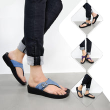 Load image into Gallery viewer, Aerosoft - Denimre A08C4 Summer Trendy Arch Support Comfortable Thong Sandals For Women -Footwear - Aerosoftfootwearusallc
