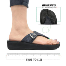 Load image into Gallery viewer, Aerosoft - Denimre A08C4 Summer Trendy Arch Support Comfortable Thong Sandals For Women -Footwear - Aerosoftfootwearusallc
