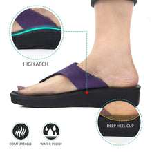 Load image into Gallery viewer, Aerosoft - Denimre A08C4 Summer Trendy Arch Support Comfortable Thong Sandals For Women -Footwear - Aerosoftfootwearusallc

