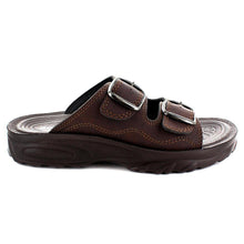 Load image into Gallery viewer, Aerosoft - Grabone A5402 Dual Strap Comfortable Slide Sandals For Men With Metal Buckle -Footwear - Aerosoftfootwearusallc
