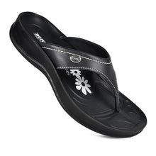 Load image into Gallery viewer, Aerosoft - Zeus S5903 Black Women casual thong sandals

