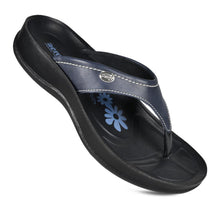 Load image into Gallery viewer, Aerosoft - Zeus S5903 Navy Women casual thong sandals

