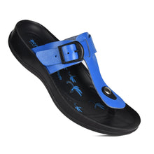 Load image into Gallery viewer, Aerosoft - Meadow S5909 RoyalBlue Women thong slip on sandals
