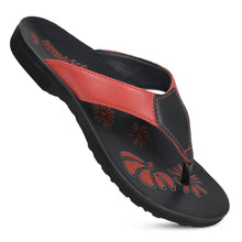 Load image into Gallery viewer, Aerosoft - Paradigm Red Women S6002 trendy flip flops
