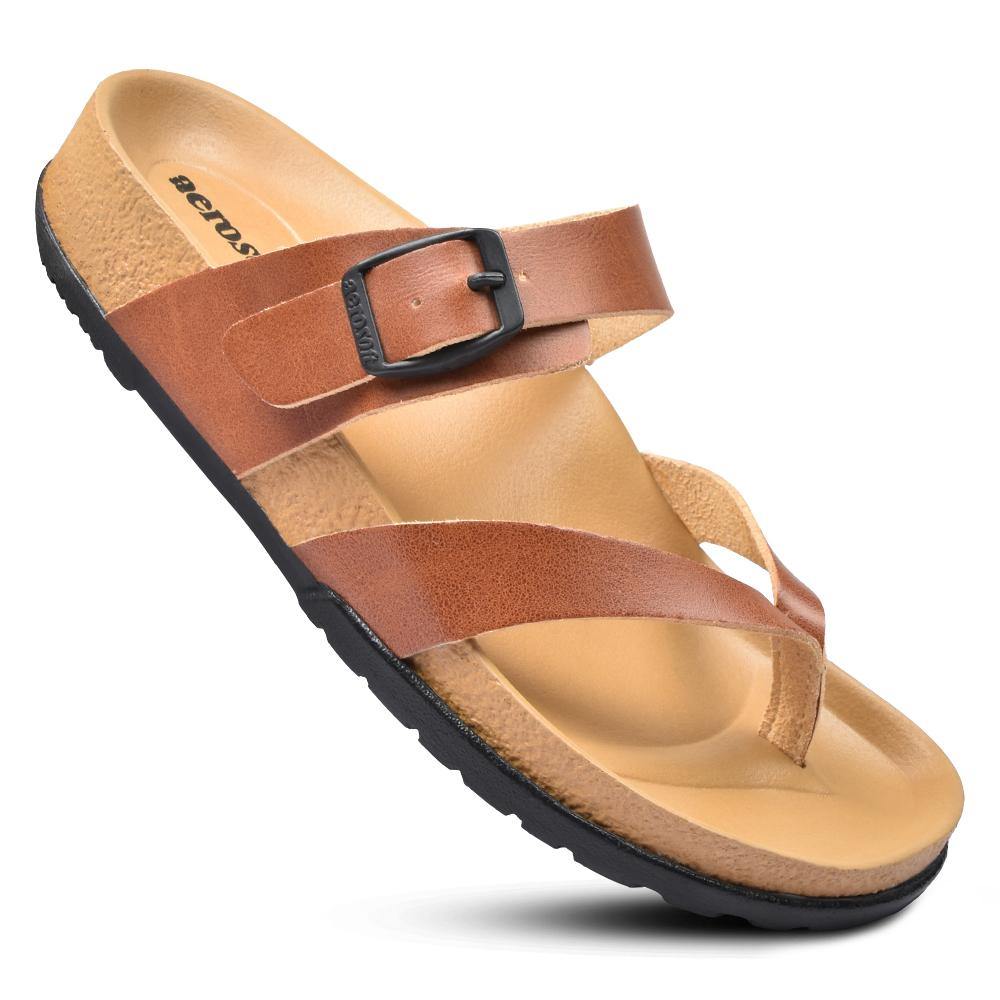 Aerosoft - Women Brown Trini HL1202 trendy slides