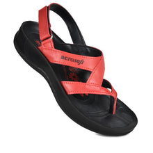 Load image into Gallery viewer, Aerosoft - Deke Women Red S5904 slingback sandals with arch support
